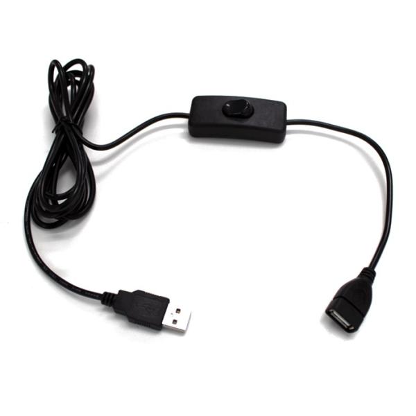 USB 5V 延長ケーブル 1.8m on off スイッチ付 5V LEDテープライト専用
