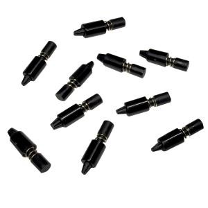 ファンスナップリベット 樹脂ネジ 黒 22×5.8mm 10個