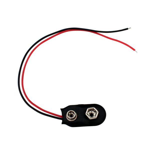 DC9V 006P スナップケーブル 15cm 切りっぱなし 2個