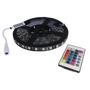 超安12V(1本) 防水LEDテープライト フルカラー(RGB) 3チップ 100cm [黒ベース]｜kaito-shop