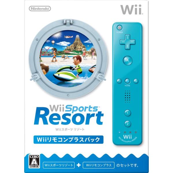 【送料無料】【中古】Wii Wiiスポーツ リゾート (「Wiiリモコンプラス (アオ) 」1個同梱...