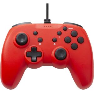 Nintendo Switch  CYBER   ジャイロコントローラー ライト 有線タイプ  レッド