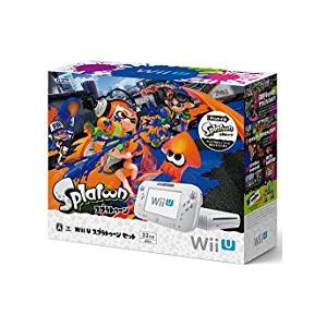 【送料無料】【中古】Wii U プレミアムセット shiro (WUP-S-WAFC) シロ 白 任天堂 本体（スプラトゥーン内蔵）（箱説付き）｜kaitoriheroes2