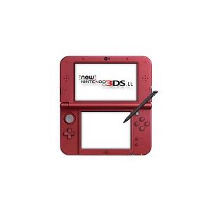 送料無料】【中古】3DS Newニンテンドー3DS LL メタリックレッド 本体 