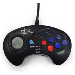 MD(メガドライブ) 6ボタンワイヤレスコントローラー : ジーテイク