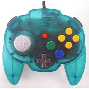 【訳あり】【送料無料】【中古】N64 任天堂64 ホリパッドミニ64 オーシャンブルー コントローラ...