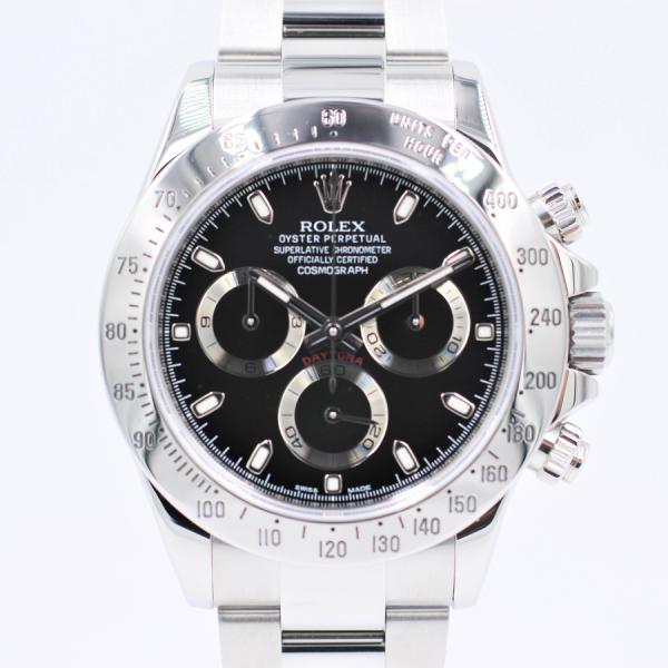 【ロレックス】 腕時計　デイトナ　116520　ブラック　SS　クロノグラフ　コスモグラフ　G番　自...