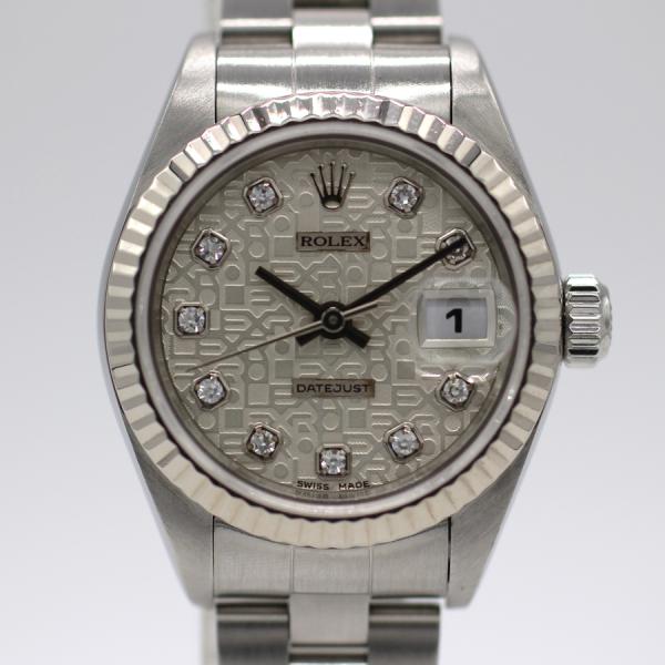 【ロレックス】 腕時計　デイトジャスト　79174G　シルバー彫りコンピュータ　A番　レディース　自...