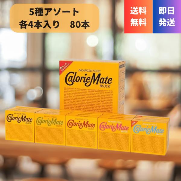 送料無料 カロリーメイト ブロック 4本 アソートパック 20箱 44000 コストコ 5フレーバー...