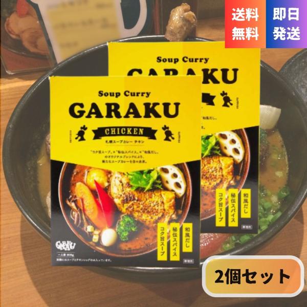 スープカレー GARAKU ガラク 札幌 2個セット チキン 300g×2 香味油付 札幌スープカレ...