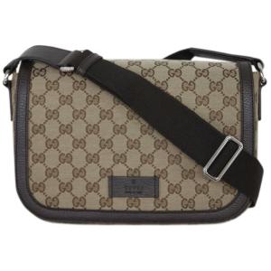 グッチ バッグ 449172-9886 GUCCI ショルダーバッグ GGキャンバス ベージュ 型押しカーフブラウン アウトレット｜kaitsukedoh