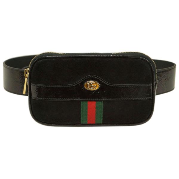 グッチ バッグ 519308-1060 GUCCI ウエストポーチ オフィディア スエード/パテント...