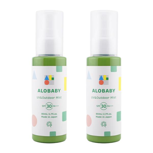 [2個セット]ALOBABY アロベビー  UV＆アウトドアミスト SPF30 PA+++  80m...