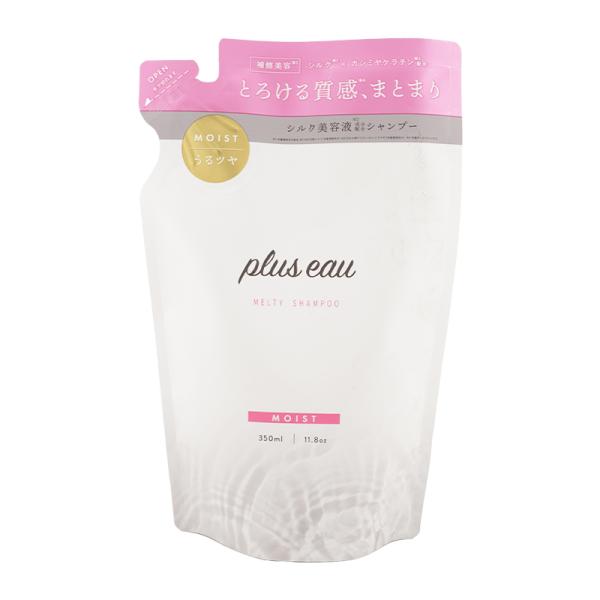 plus eau プリュスオー メルティシャンプー 詰替え 350ml ホワイトフローラル&amp;ペアーの...