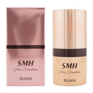 RUAN ルアン SMHヘアファンデーション No.1 BLACK 12ｇ 頭皮用ファンデーション 白髪カバー パフ スタイリング 生え際カバー[ギフトラッピング対応]
