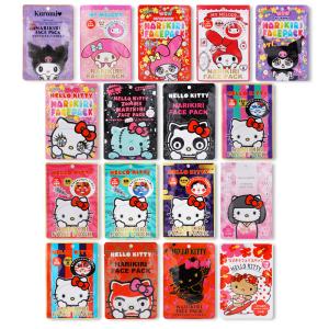 [組合せ自由][2個セット]Sanrio サンリオ なりきりフェイスパック ハローキティ クロミ マイメロディ バラの香り １枚入り 20mL [ギフトラッピング対応]
