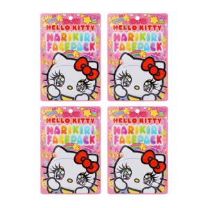 [4個セット]Sanrio サンリオ なりきりフェイスパック ハローキティカワイイ ナベユカ バラの香り １枚入り 20mL [ギフトラッピング対応]