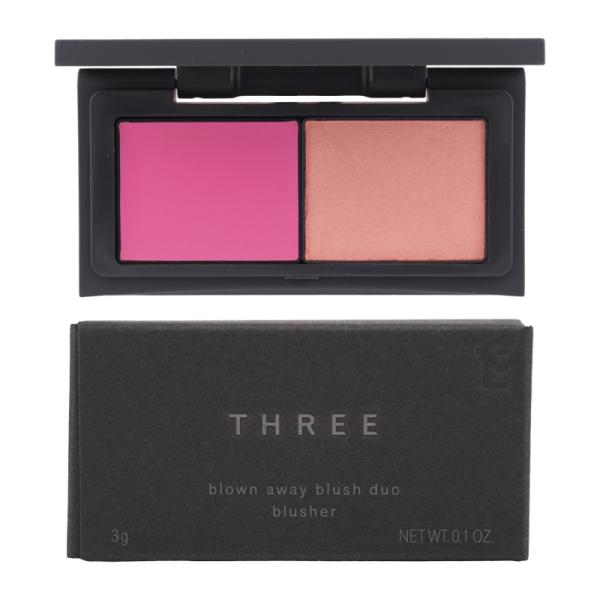 THREE スリー ブロウンアウェイ ブラッシュデュオ 01 TAKE ME THERE 3g クリ...