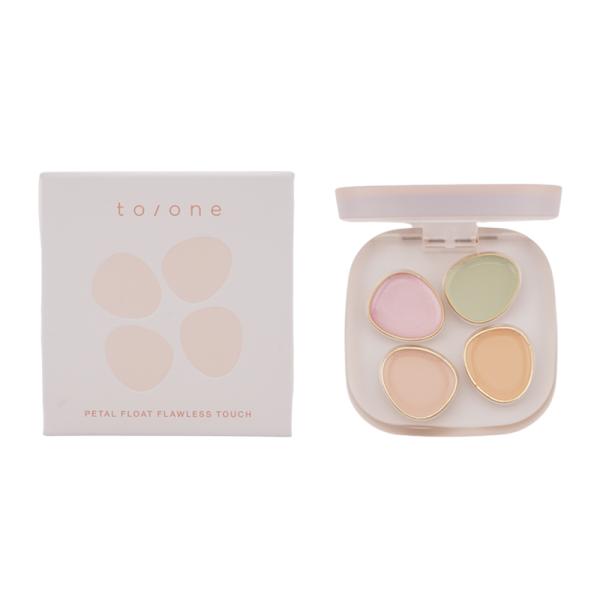 to/one トーン ペタル フロート フローレス タッチ 02 赤み クマ くすみ ハイライトカラ...