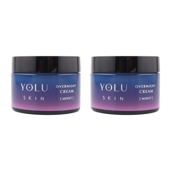 [2個セット]YOLU ヨル スキン オーバーナイトクリーム モイスト 45g フェイスクリーム ス...