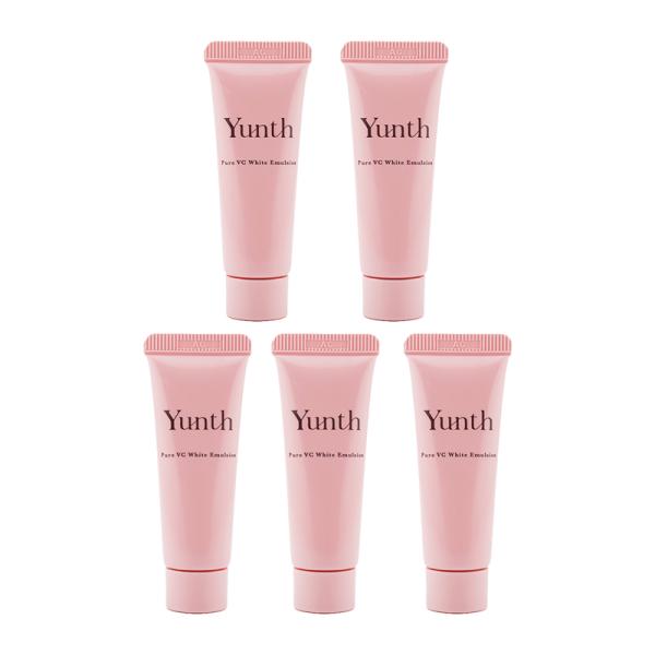 [5個セット]Yunth ユンス 生VCホワイト乳液 10ｍL 透明感 ハリ 潤い 保湿 濃密乳液 ...