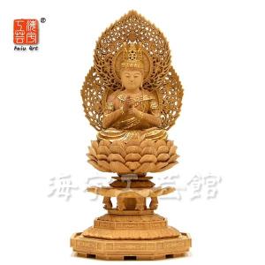 ☆裸弁才天（弁財天） 桧 坐3.5寸 総高20cm : 海宇工芸館 Yahoo!店