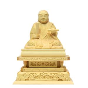 御仏像 三宝尊御本尊 日蓮宗用 ツゲ仏中七台座 8分 お仏壇・仏具の