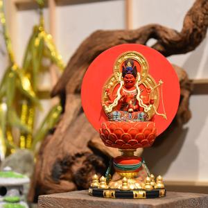 木彫り仏像-小仏 【仁王像(金剛力士)】立像セット 柘植（つげ） 古美色