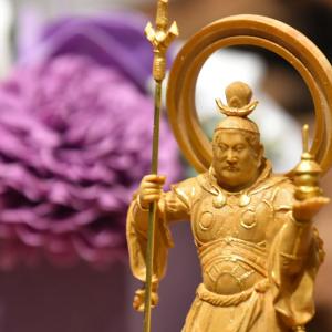 商売繁盛・開運 木彫り仏像 【大黒天（大黒尊天）】 柘植 高さ10cm