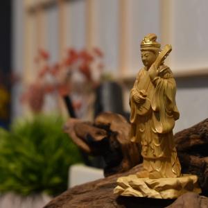 大型　七福神　宝船　木像　木彫り　風水 開運招福 木彫 柘植【七福神宝船】 幅16cm : 海宇工芸館 Yahoo!店