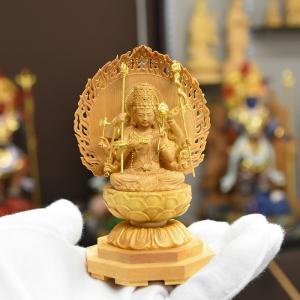 木彫り仏像-小仏 【大随求菩薩(だいずいきゅう...の詳細画像1