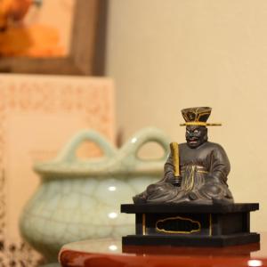 仏像 七福神｜ 鹿寿老人 ｜蝋型青銅（ブロンズ）製 桐箱入り【高岡銅器