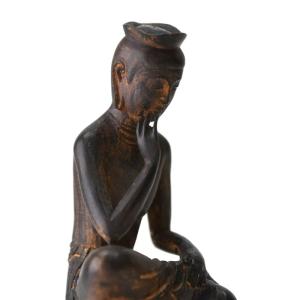 木彫り仏像-小仏 広隆寺形【弥勒菩薩半跏思惟像...の詳細画像4