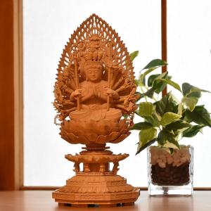 木彫り仏像】 ☆白檀弘法大師（空海） 坐2.0寸 総高16.5cm 「真言宗脇