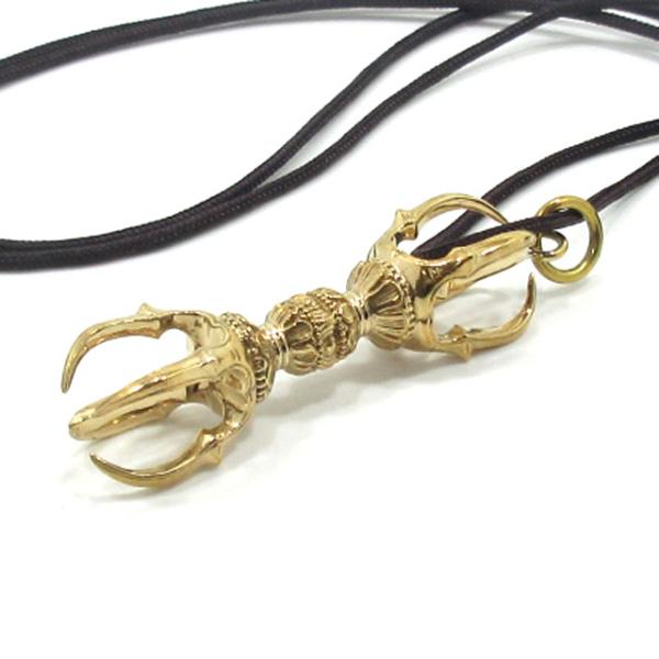 五鈷杵 密教法具 仏具 お守り ネックレス 紐 精工美品バジュラ アクセサリー ペンダント ストラッ...