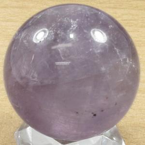 アメジスト 丸玉 置物 紫水晶 アメジストクォーツ 直径78mm 台座