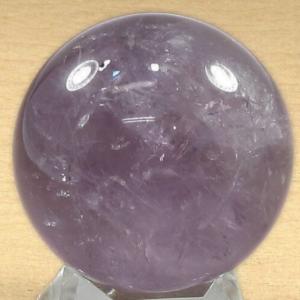 アメジスト 丸玉 置物 紫水晶 アメジストクォーツ 直径78mm 台座