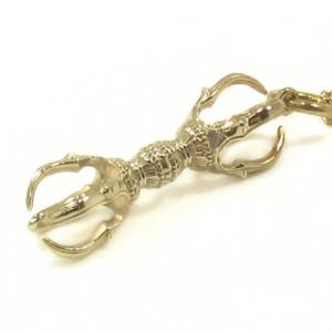 天然水晶 五鈷杵 金剛杵 密教法具 お守り ネックレス 透明水晶