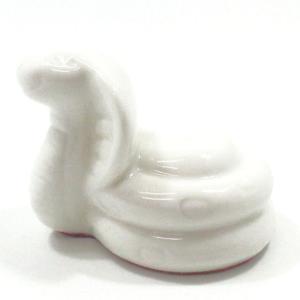風水 白蛇 置物 へび 弁財天 かわいい白蛇の...の詳細画像1
