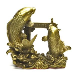風水 獅子 銅製 置物 獅子の置物 狛犬 赤目獅子 シーサー しし 対 雌雄