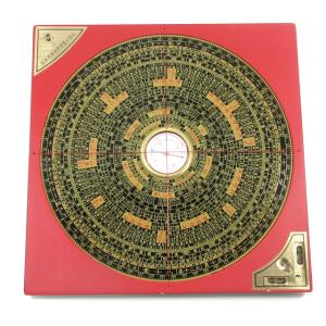開運グッズ 風水羅盤 本格派 風水盤 約15cm Mサイズ ケース付き