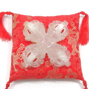 五鈷杵 ごこしょ バジュラ 柄付き 水晶 約40mm 1個売り 密教