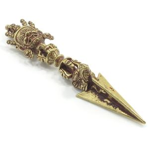 チベット密教法具 独鈷杵 本格派 プルパ 金剛杭 ブルパ 金剛杵 鉄