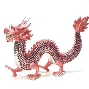 龍 置物 銅製 風水 招財龍 開運 龍の置物 辰 竜 五本爪 元寶 風水