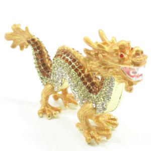 龍 置物 風水 黄龍 開運 金龍 ラインストー...の詳細画像5