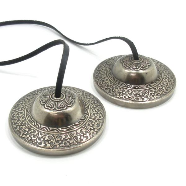 ティンシャ チベタンベル 特大サイズ約９１ｍｍ チベットシンバル ７メタル ヨガ 楽器 チベット 密...