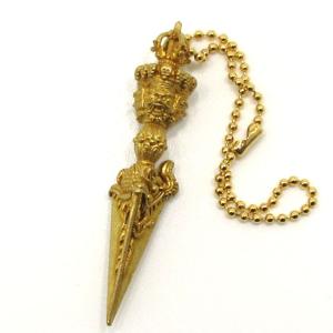 五鈷杵 金剛杵 密教法具 魔除け ヴァジュラ 小 ペンダント( 小