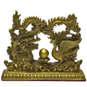 開運 鳳凰 置物 風水 玄関 グッズ 風水グッズ 開運グッズ ( 銅製 鳳凰