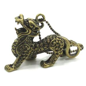 ヤアズ 睚眦 龍の七番目の子 銅製置物 3.5cm 魔除け 浄化 : 横浜中華街