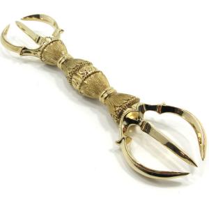 密教法具 三鈷杵 金剛杵 バジュラ ヴァジュラ ドルジェ 寺院 仏具 法器